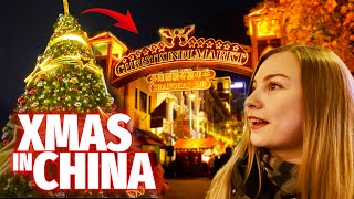 Visiting a Christmas Market in CHINA | Shanghai Vlog