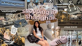 shopping in SHANGHAI 💌 vlog | vintage designer, aesthetic clothes, glowing up~ rednote inspired 上海旅游