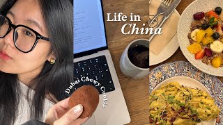 Life in Shanghai | working from home intern, meetings, solo hotpot, Yu Yuan, vegetarian buffet